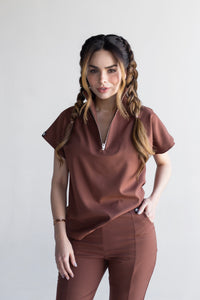Blusa Mujer Scrub Victory - Cocoa