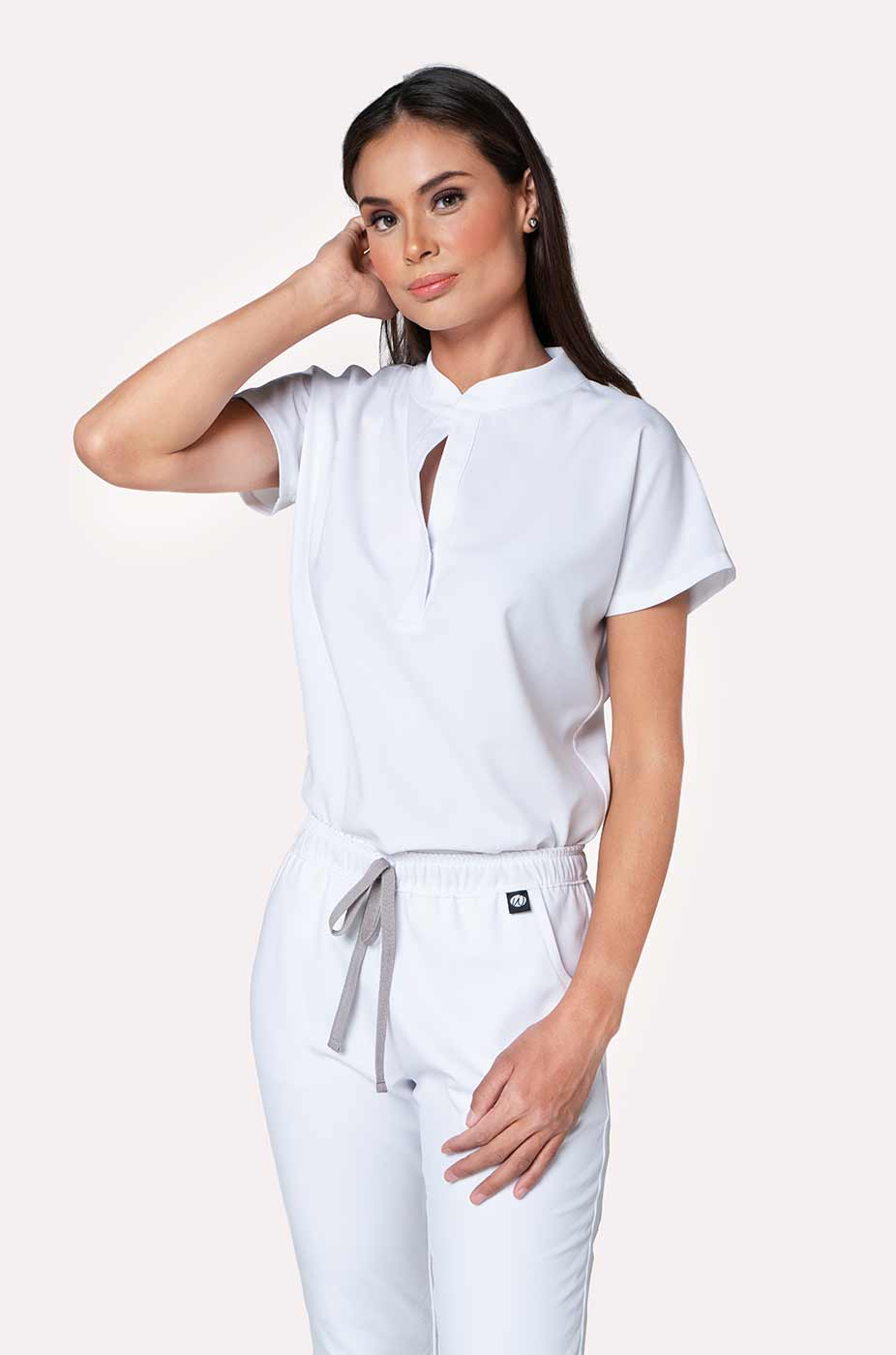 Conjunto Mujer Scrub Glam - Blanco