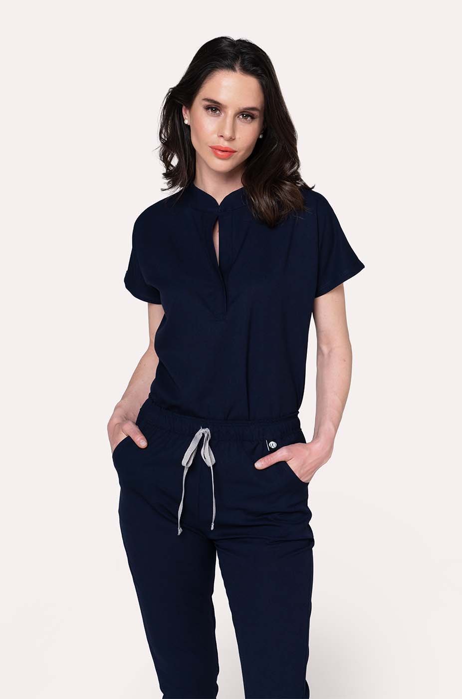 Conjunto Mujer Scrub Glam - Navy