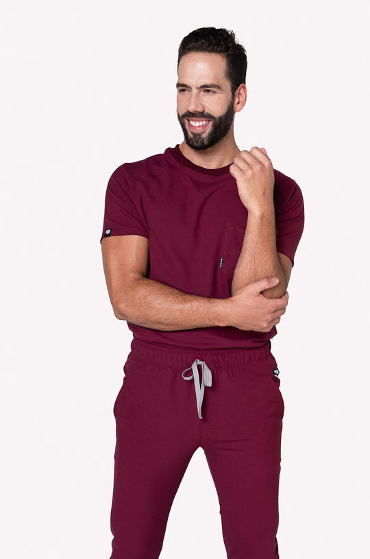 Conjunto Hombre Scrub Sport - Burgundy