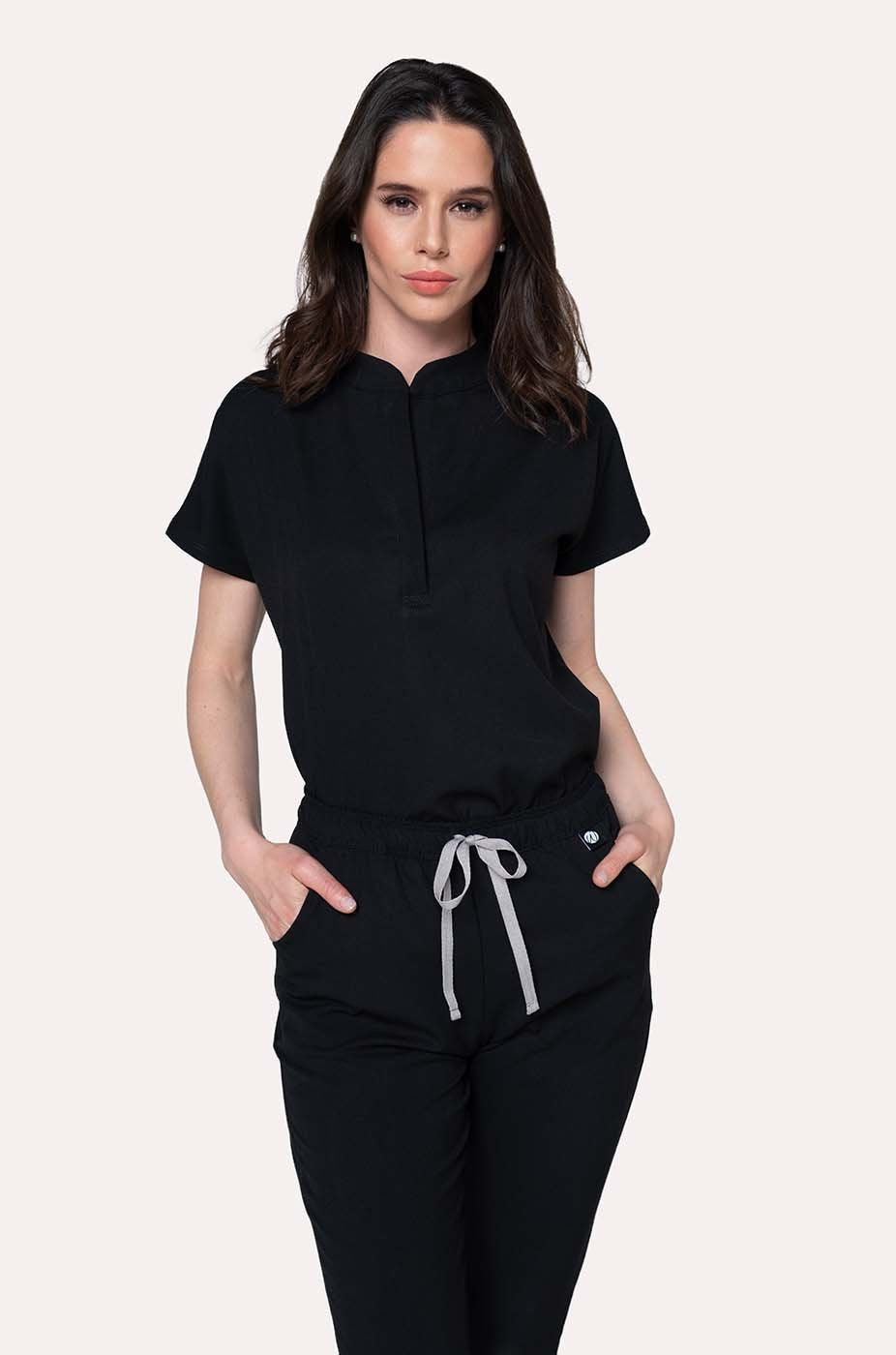 Conjunto Mujer Scrub Glam - Negro