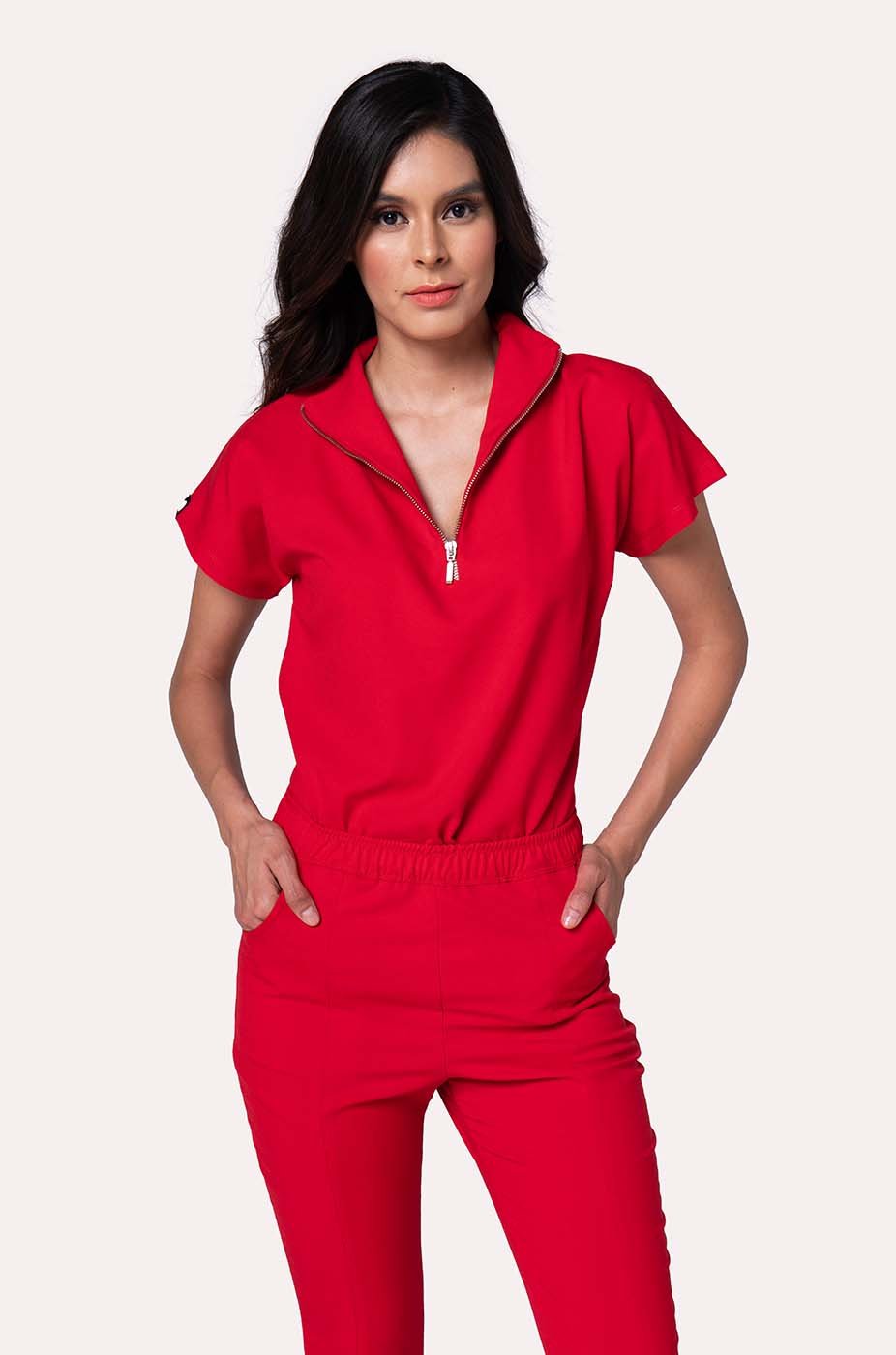 Conjunto Mujer Scrub Victory - Rojo