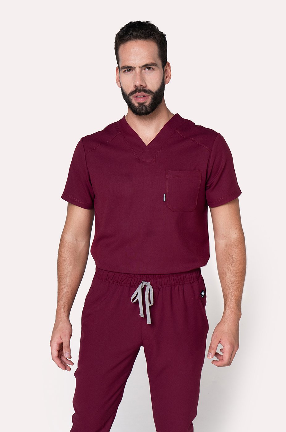 Conjunto Hombre Scrub Fresh - Burgundy