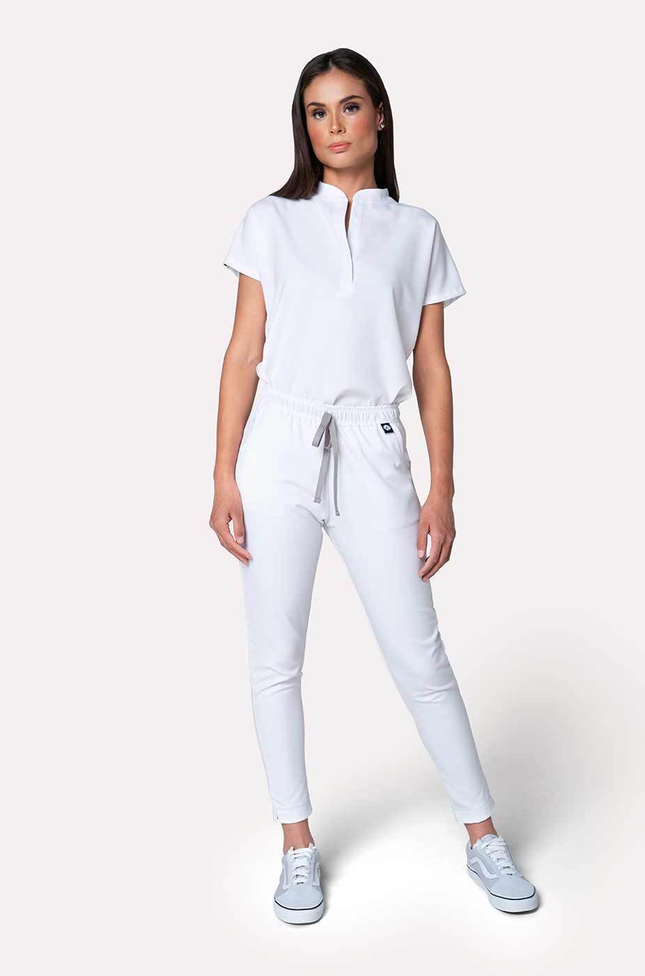 Conjunto Mujer Scrub Glam - Blanco