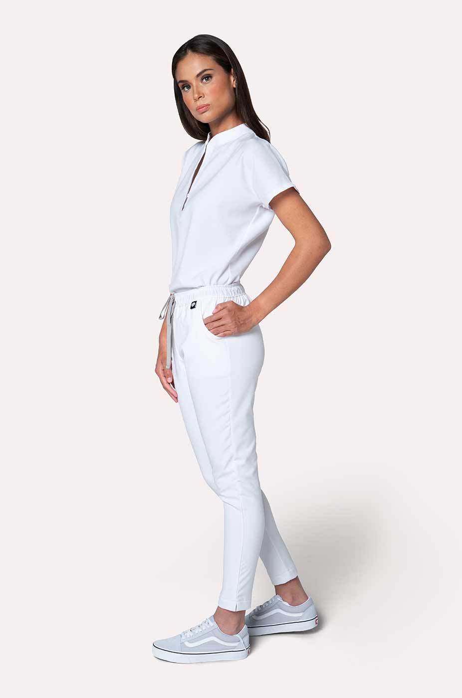 Conjunto Mujer Scrub Glam - Blanco