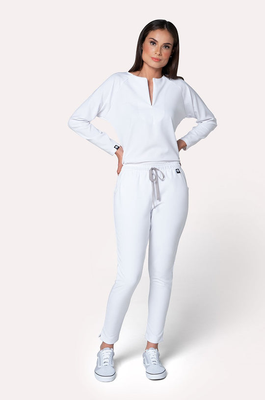 Conjunto Mujer Scrub Fall - Blanco
