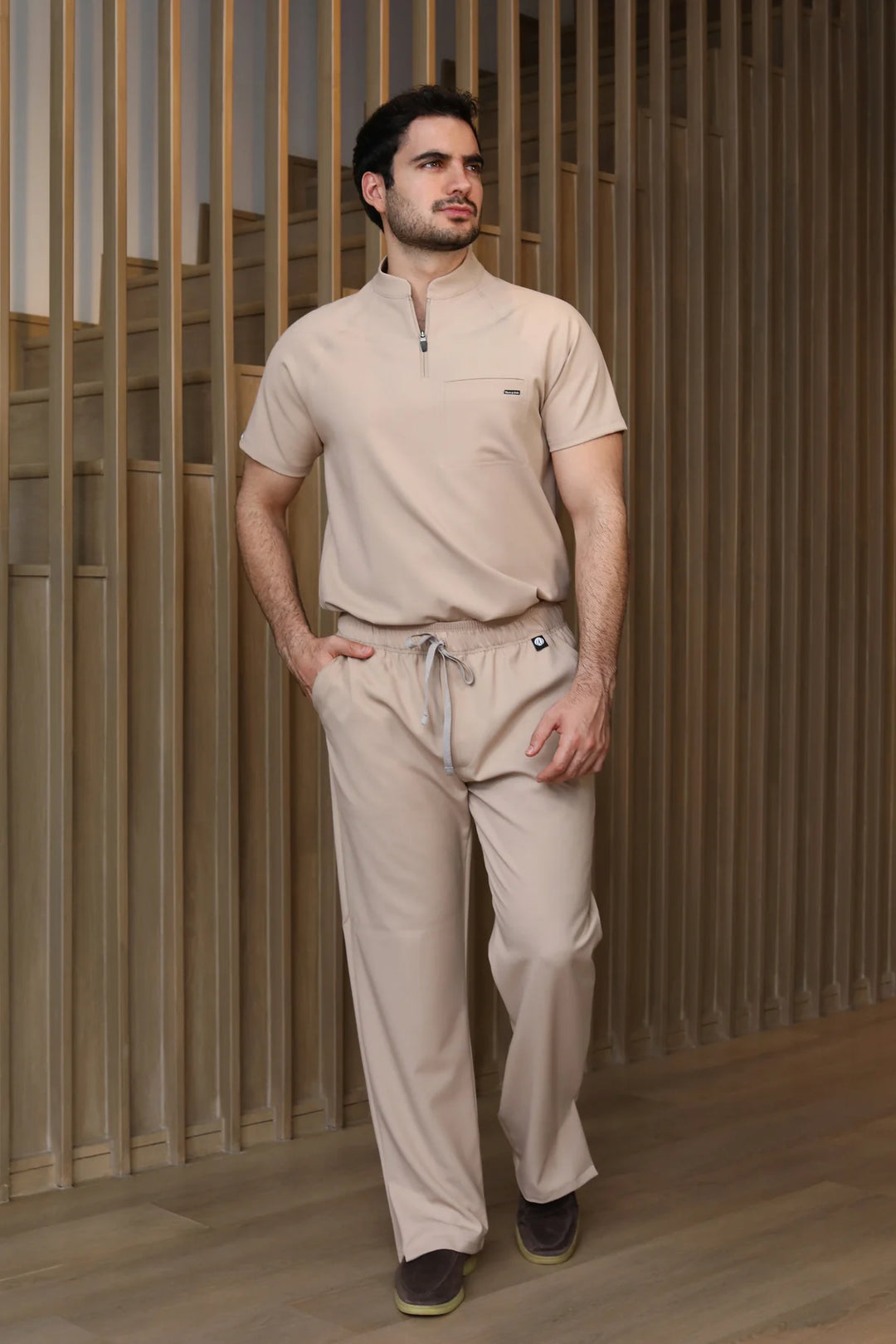 Pantalón Hombre Scrub Harry - Natural