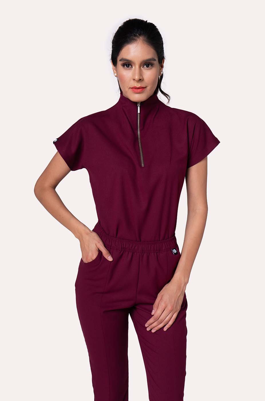 Conjunto Mujer Scrub Victory - Burgundy