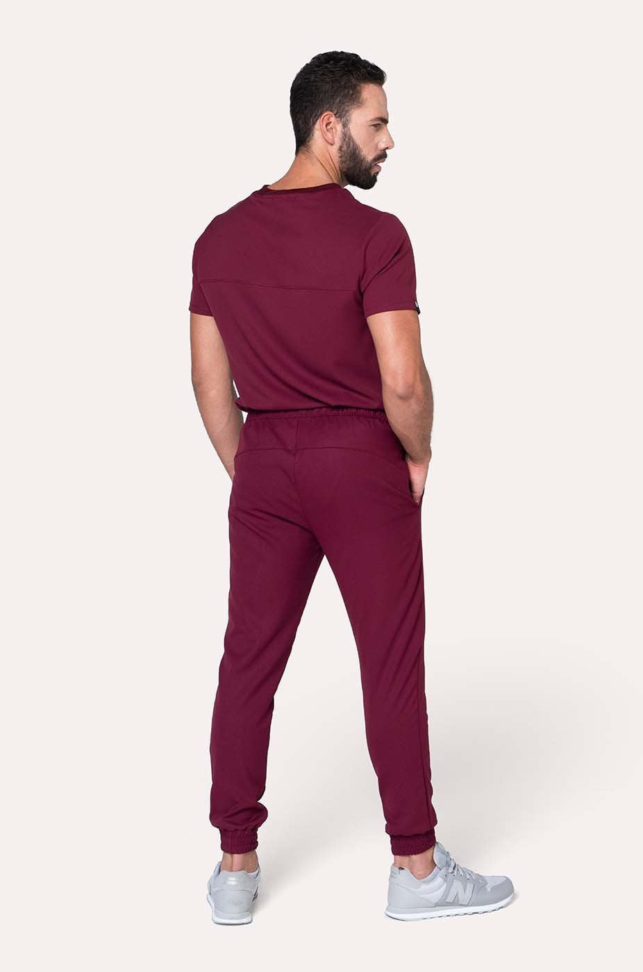 Conjunto Hombre Scrub Sport - Burgundy