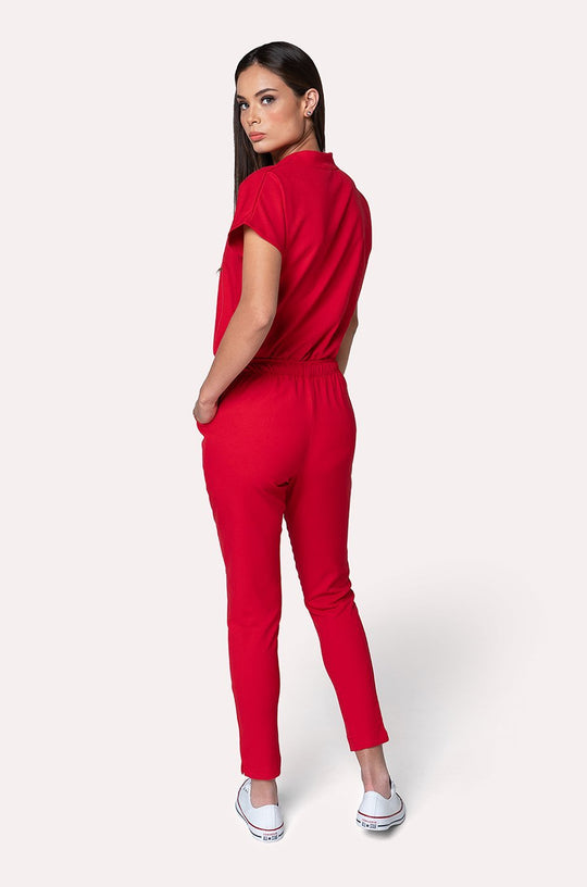Conjunto Mujer Scrub Glam - Rojo