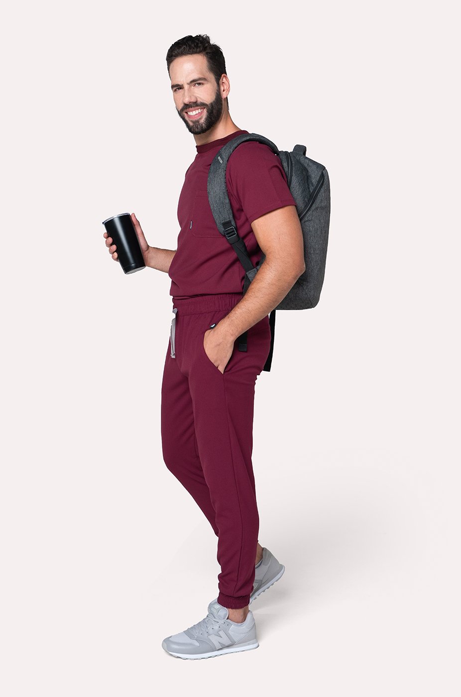 Conjunto Hombre Scrub Sport - Burgundy
