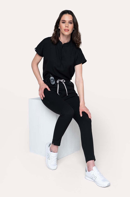 Conjunto Mujer Scrub Glam - Negro