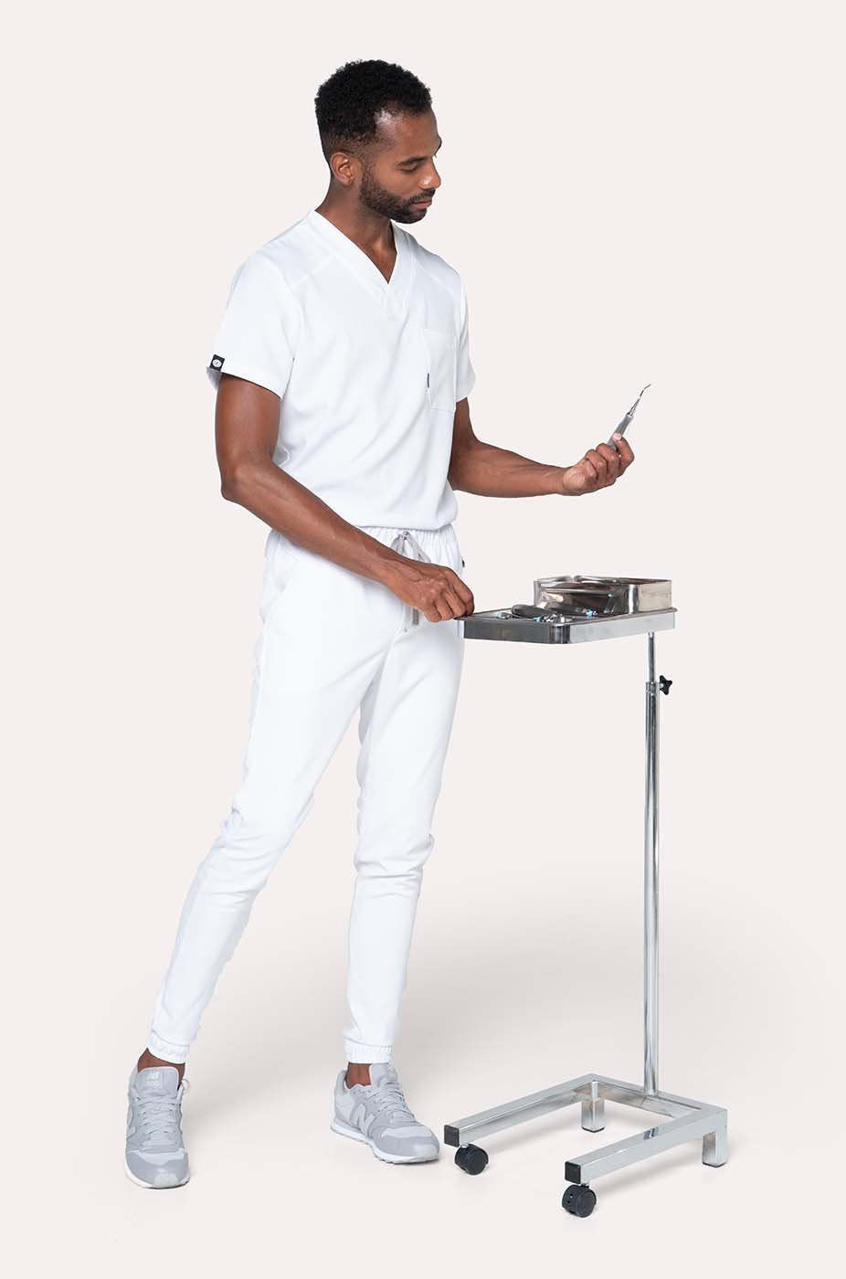 Conjunto Hombre Scrub Fresh - Blanco