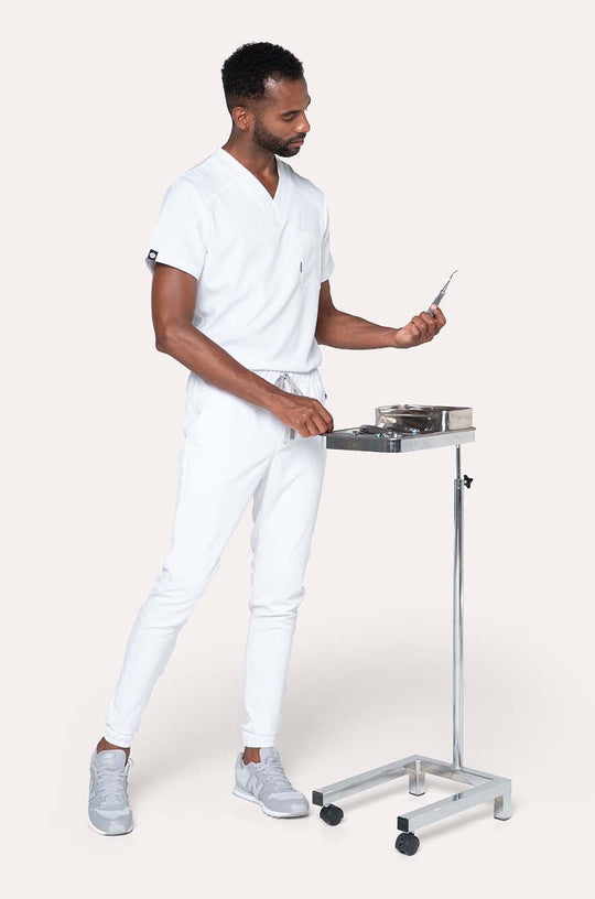 Conjunto Hombre Scrub Fresh - Blanco