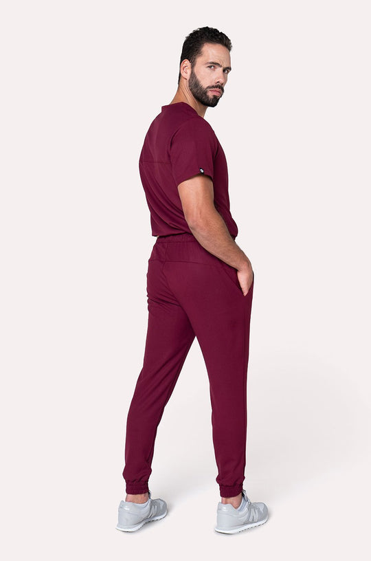 Conjunto Hombre Scrub Fresh - Burgundy