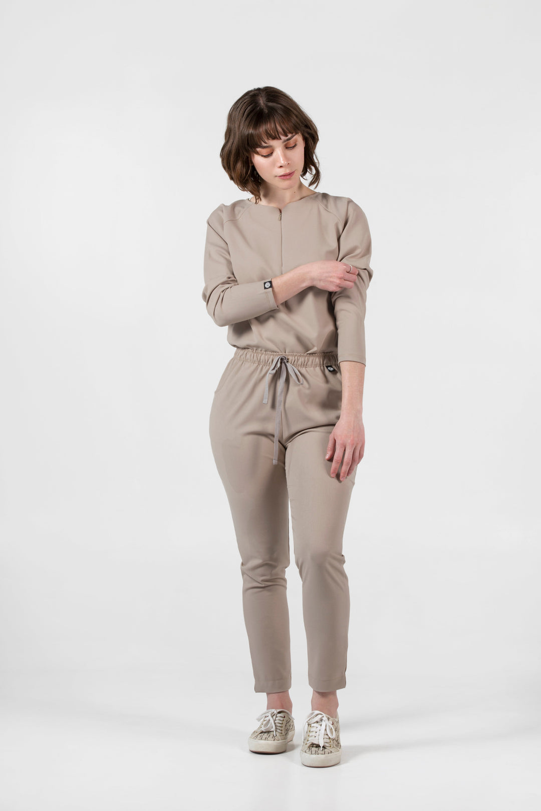 Conjunto Mujer Scrub Fall - Natural