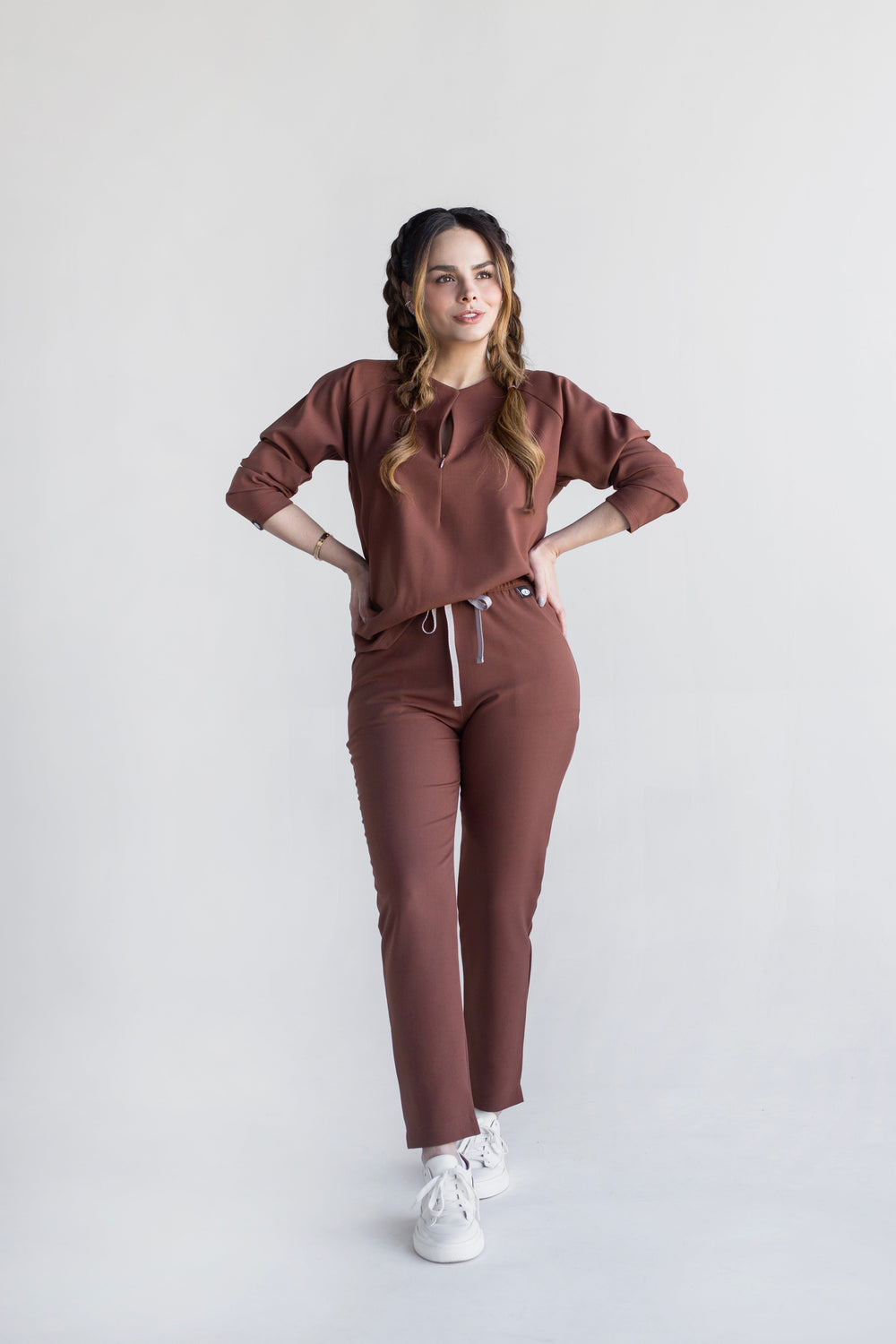 Conjunto Mujer Scrub Fall - Cocoa