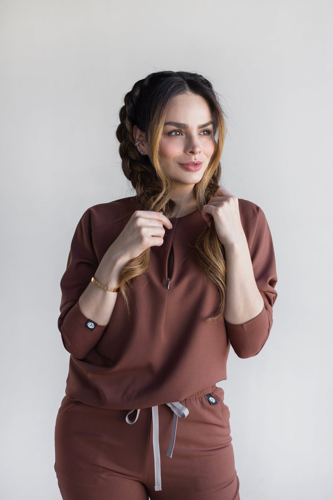 Conjunto Mujer Scrub Fall - Cocoa