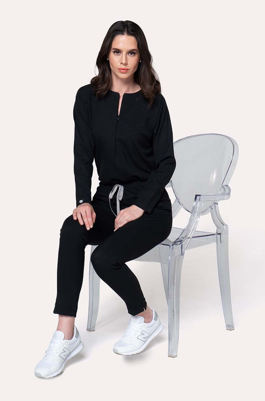 Conjunto Mujer Scrub Fall - Negro