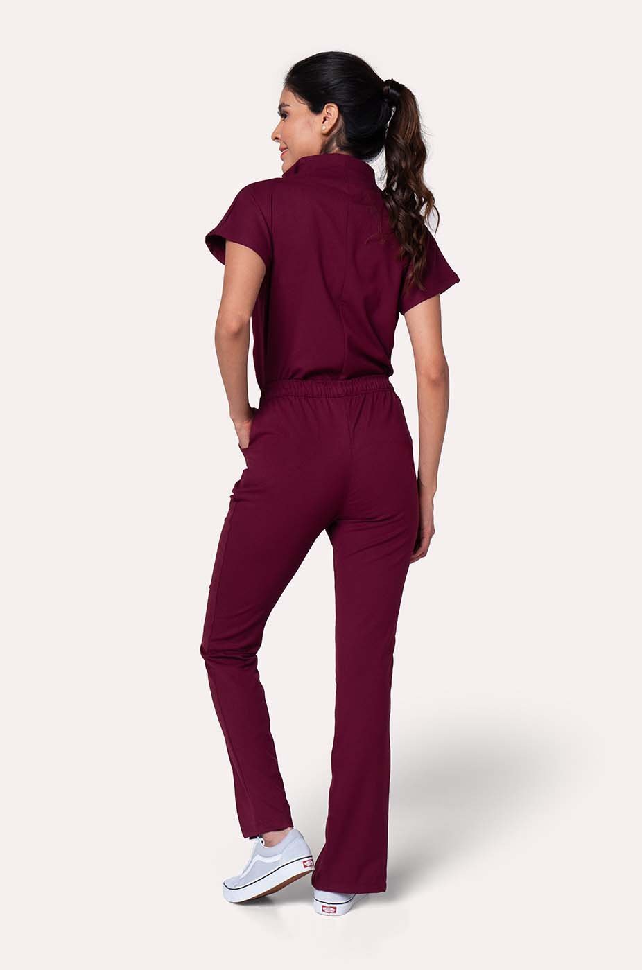 Conjunto Mujer Scrub Victory - Burgundy