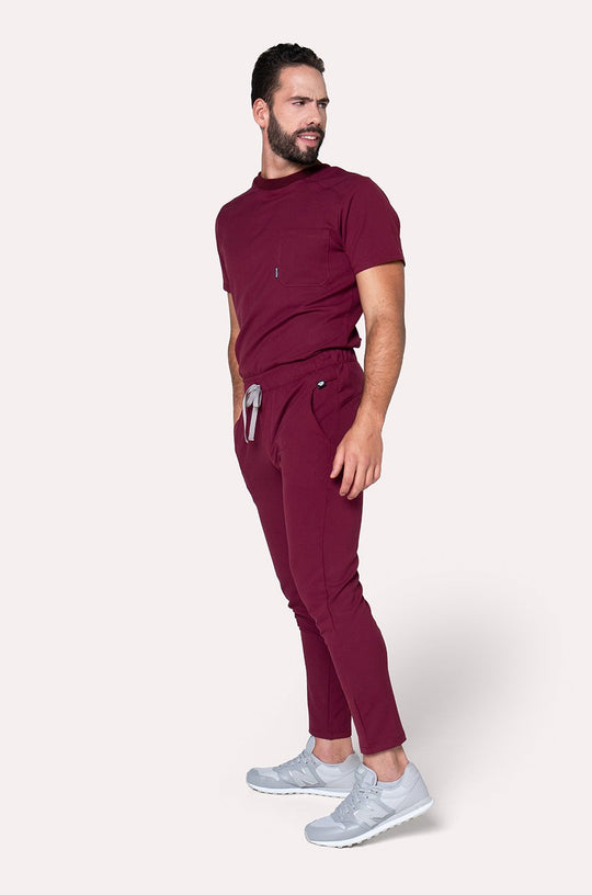Conjunto Hombre Scrub Sport - Burgundy