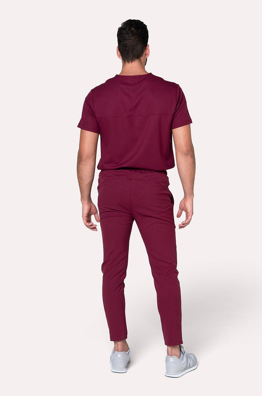 Conjunto Hombre Scrub Fresh - Burgundy