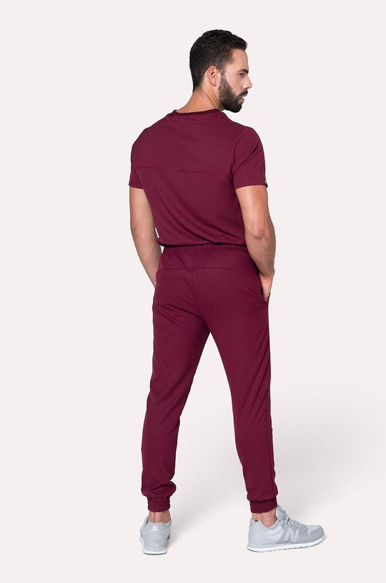 Conjunto Hombre Scrub Sport - Burgundy