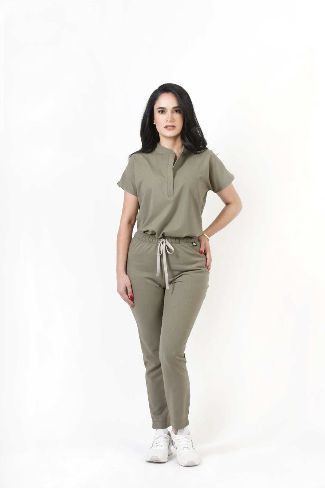 Conjunto Mujer Scrub Glam - Olivo