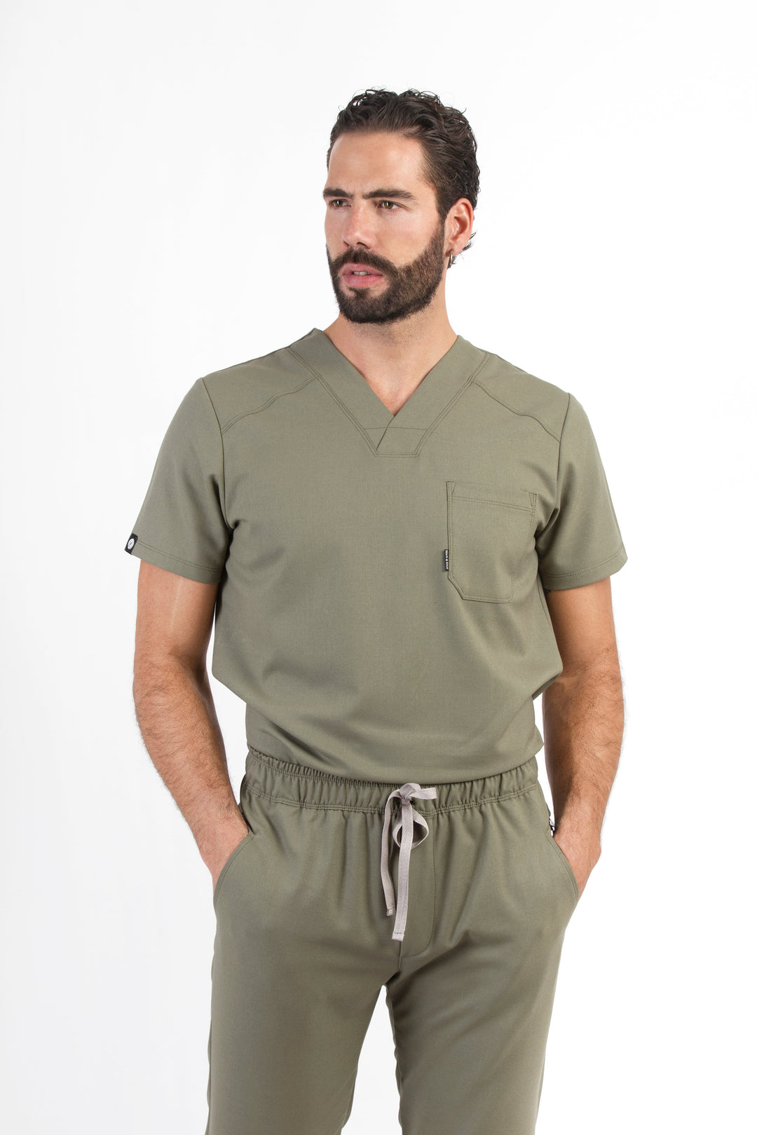 Conjunto Hombre Scrub Fresh - Olivo