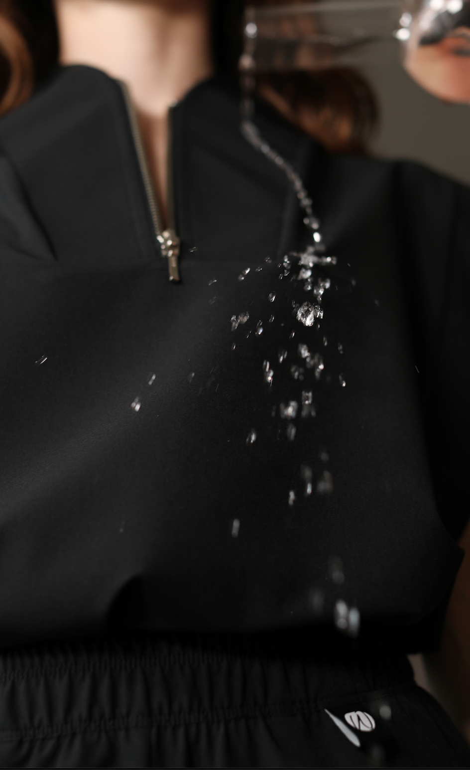 Blusa Mujer Scrub Kate Antifluido - Negro