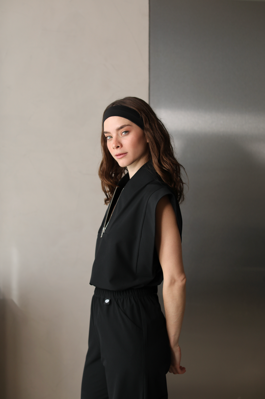Blusa Mujer Scrub Kate Antifluido - Negro