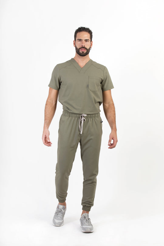 Conjunto Hombre Scrub Fresh - Olivo