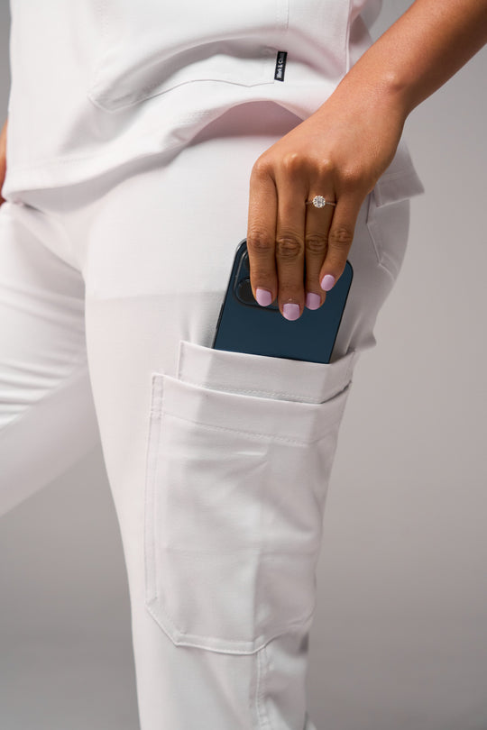 Conjunto Mujer Scrub Comfy - Blanco