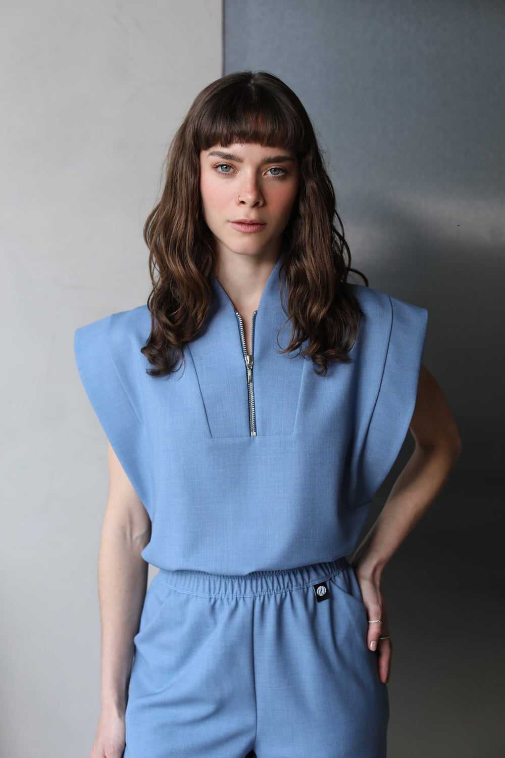 Blusa Mujer Scrub Kate - Chambray
