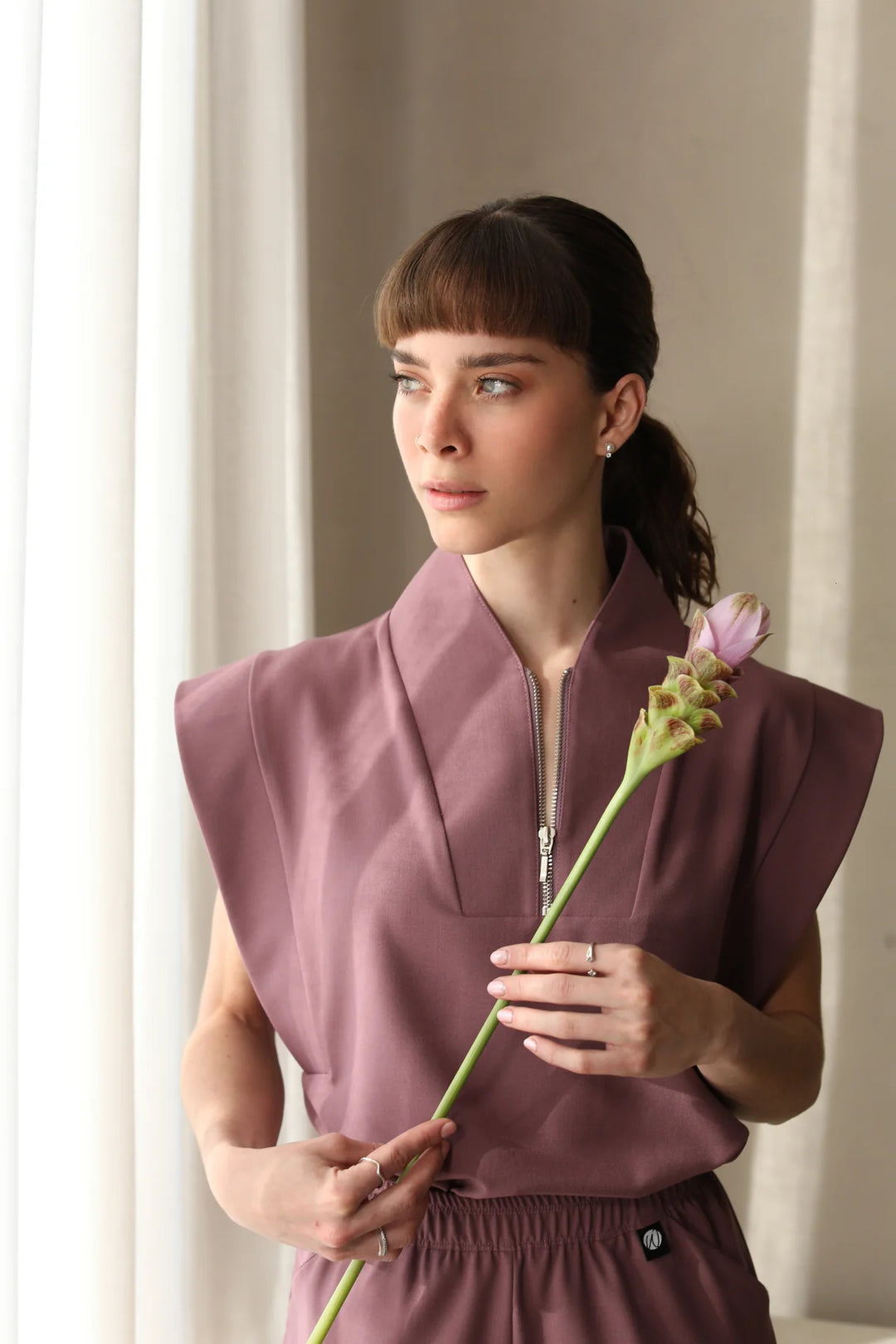 Blusa Mujer Scrub Kate - Mauve