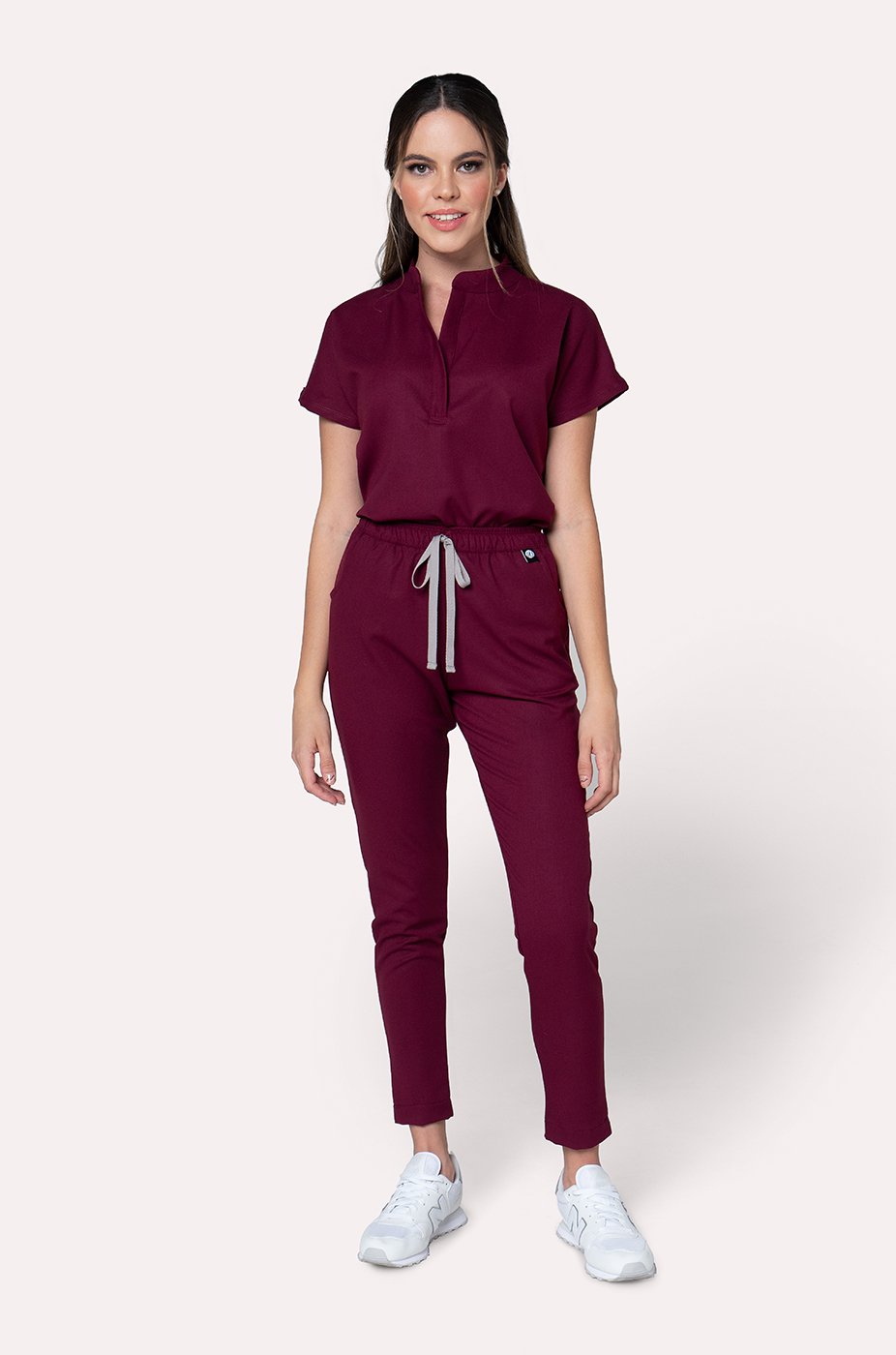 Scrub Glam - Burgundy