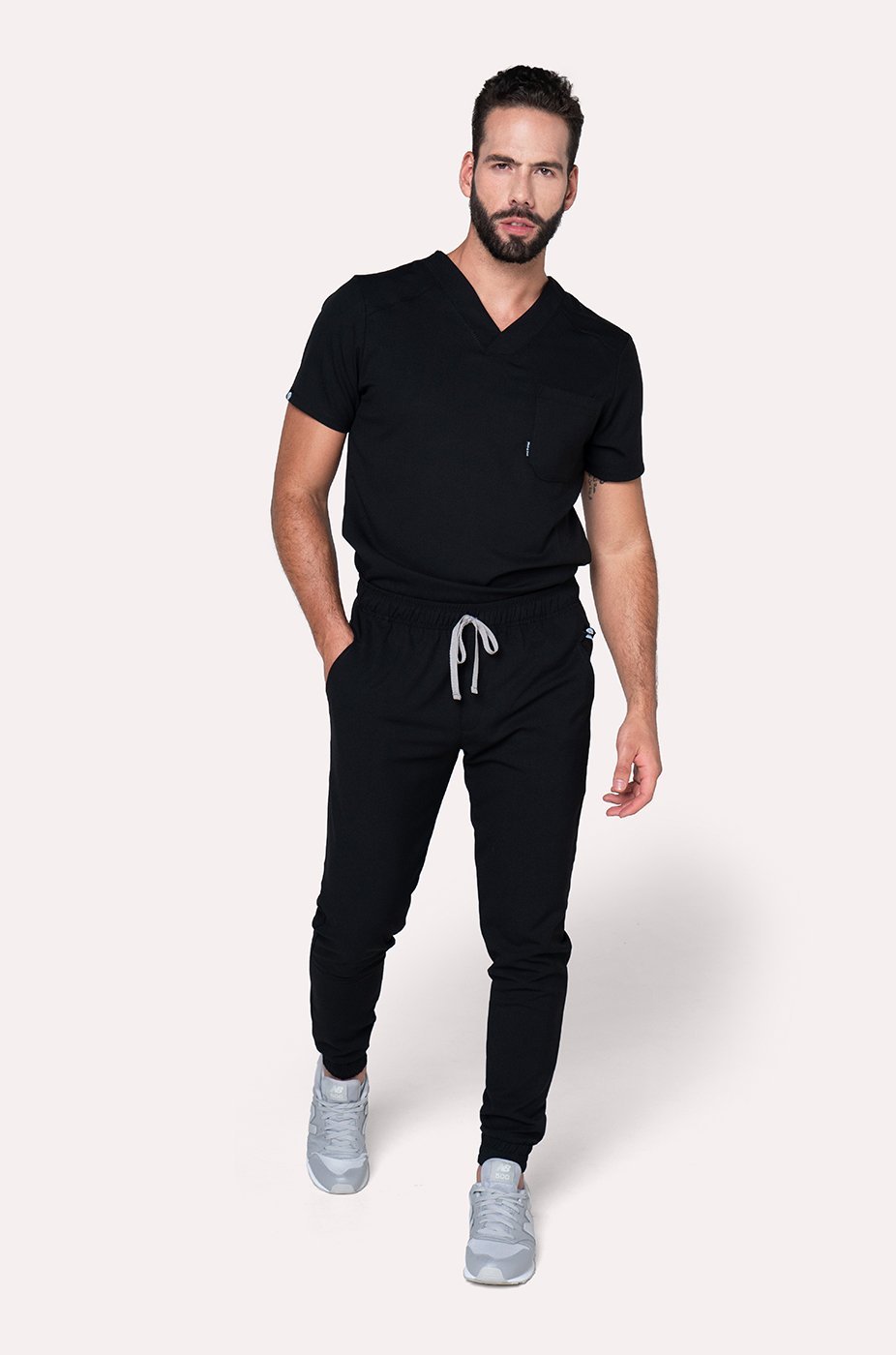 Camisa Hombre Scrub Fresh - Negro