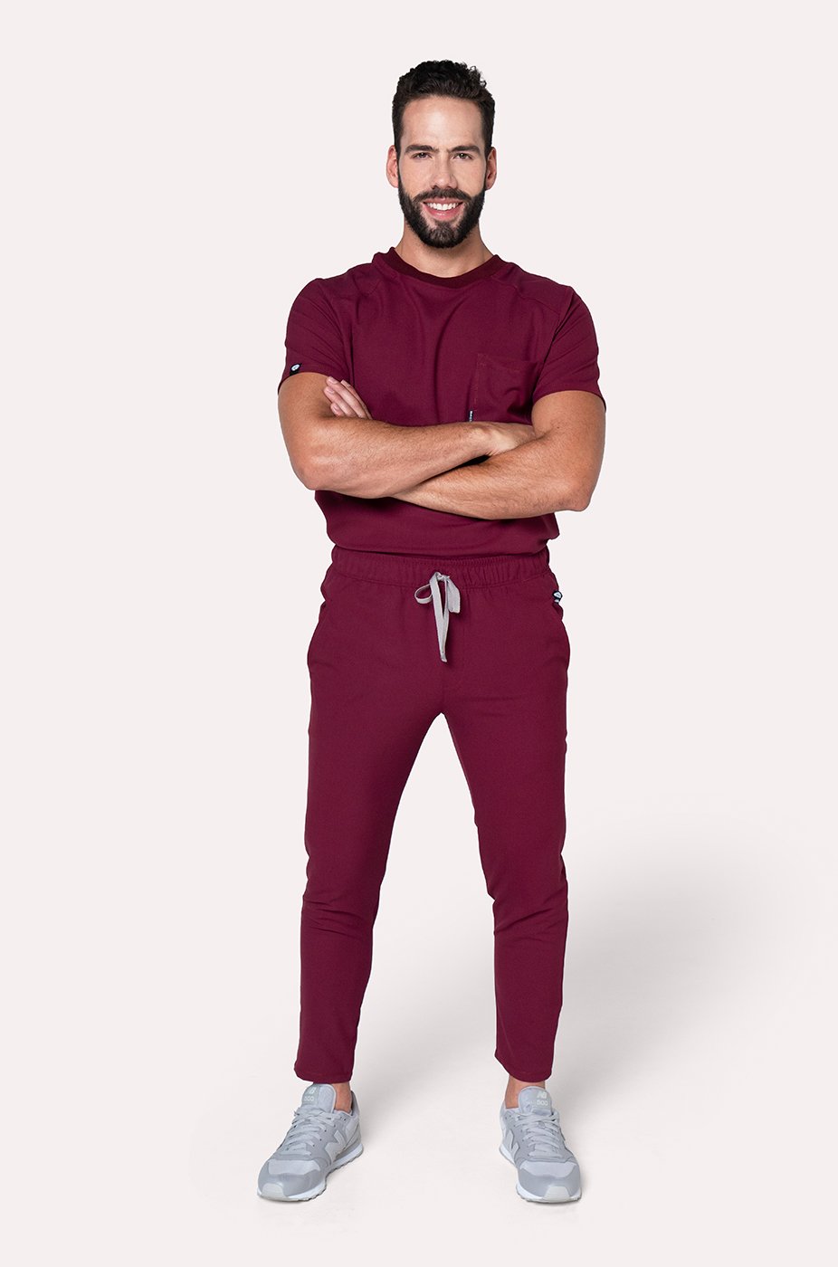 Camisa Hombre Scrub Sport - Burgundy