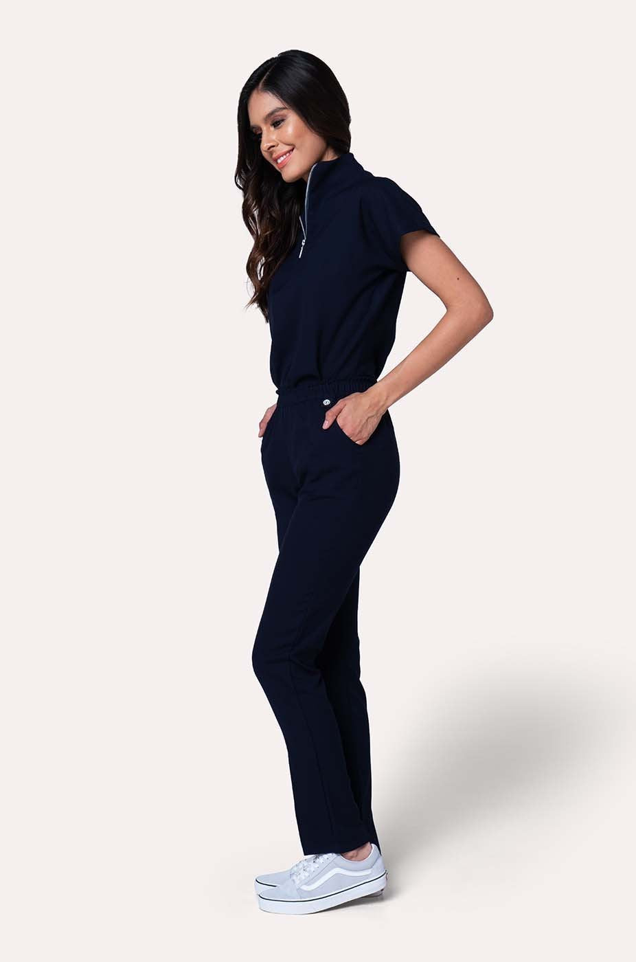 Blusa Mujer Scrub Victory - Navy