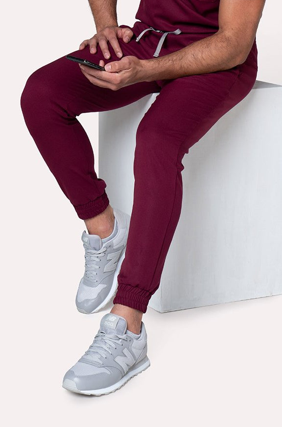 Camisa Hombre Scrub Fresh - Burgundy